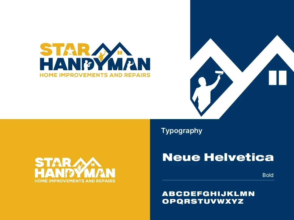 Casestudy Starhandyman 4 — brand identity design by Logo Design Partner