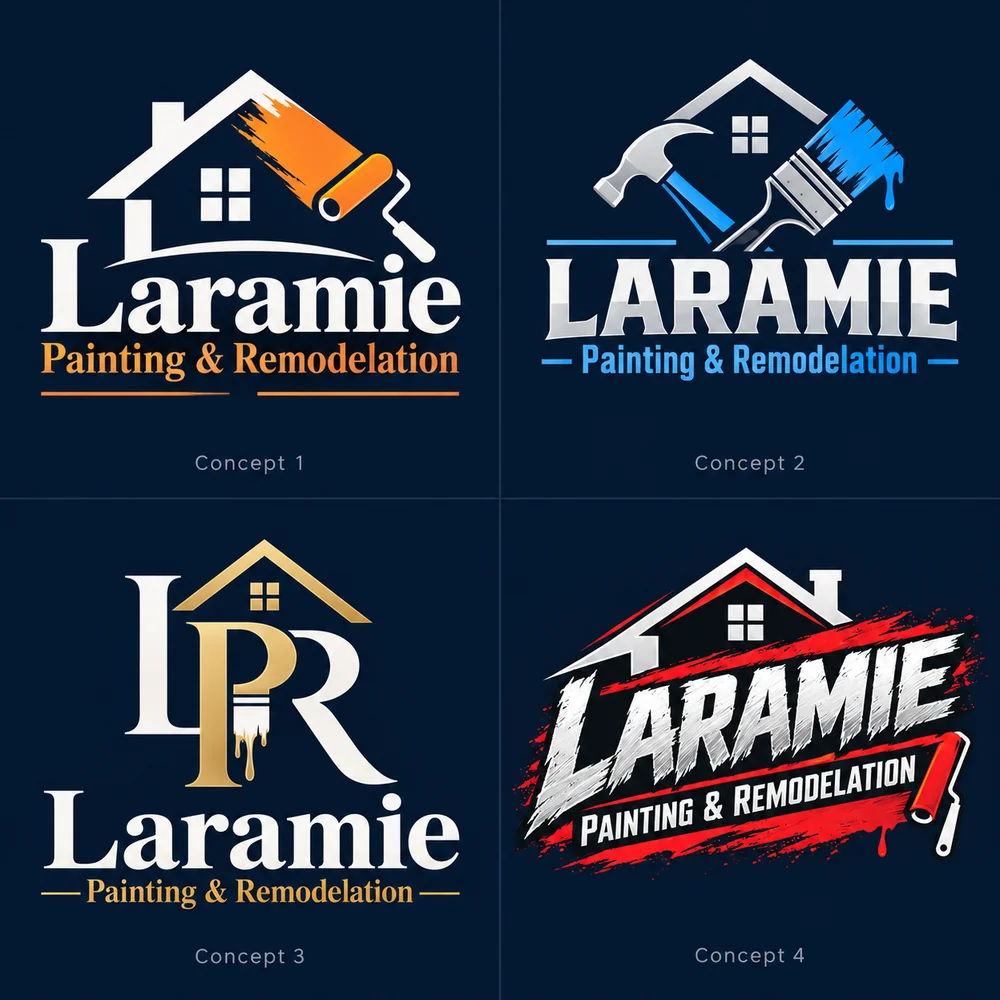 Laramie Painting & Remodeling Construction, Roofing & Interior Design logo design by Logo Design Partner