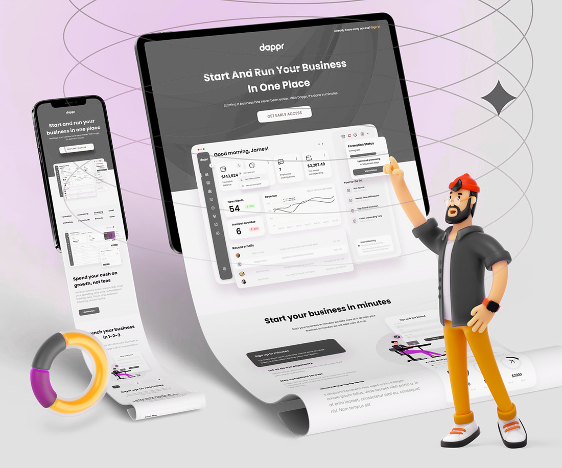 Group 5 — app UI design by Logo Design Partner