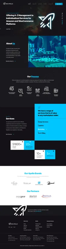 One Apollo It Landing Page — website design by Logo Design Partner