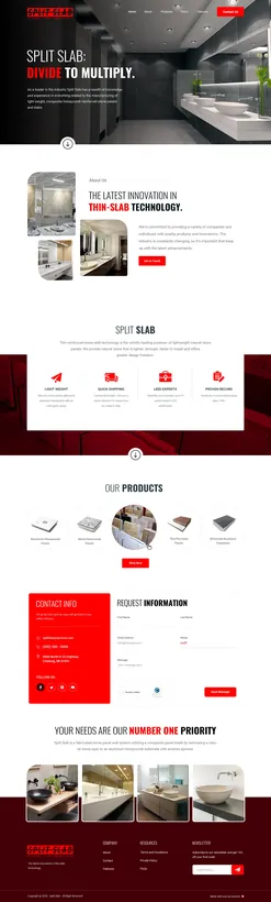 Splitslab Tiling Landing Page — website design by Logo Design Partner