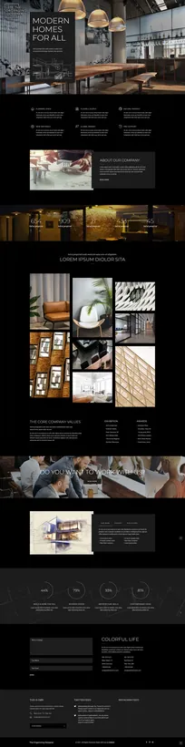 Theorganizing Interior Designer Landing Page — website design by Logo Design Partner