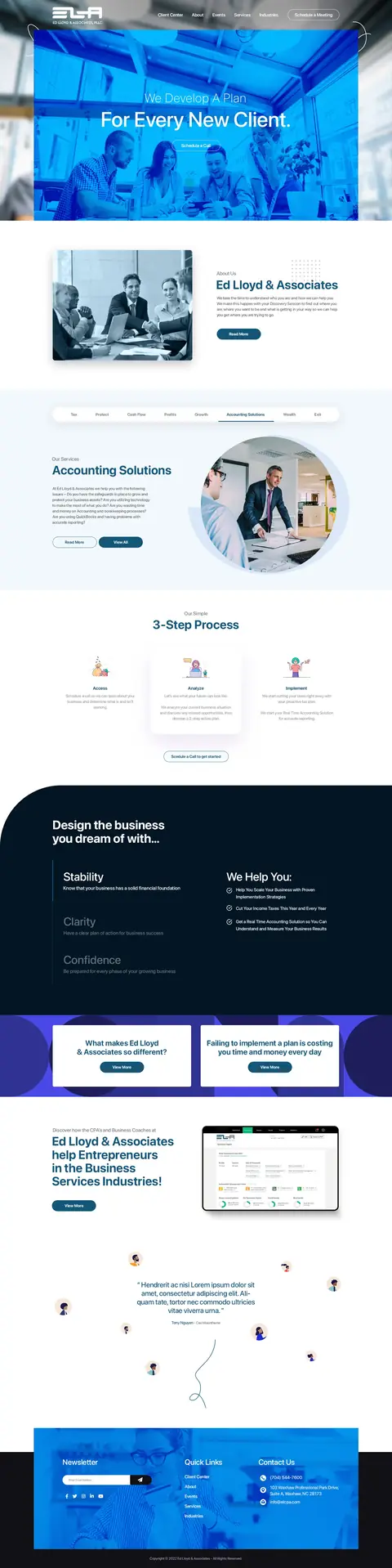 ELCPA Accounting & Taxation, website design by Logo Design Partner