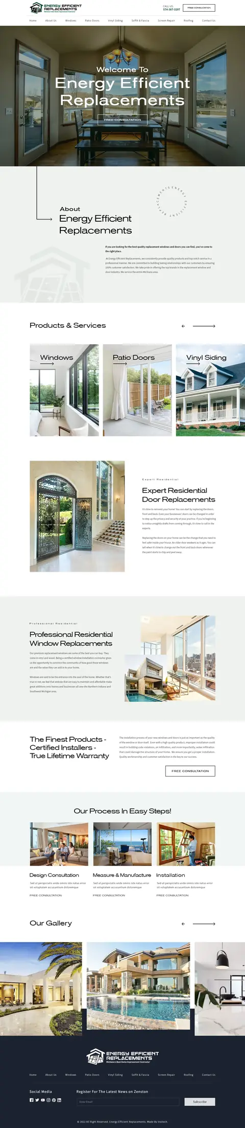 Energy Efficient Lighting, website design by Logo Design Partner