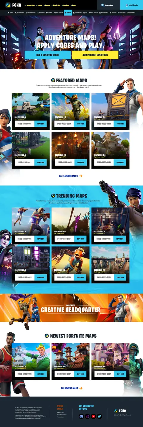 FCHQ Esports, website design by Logo Design Partner
